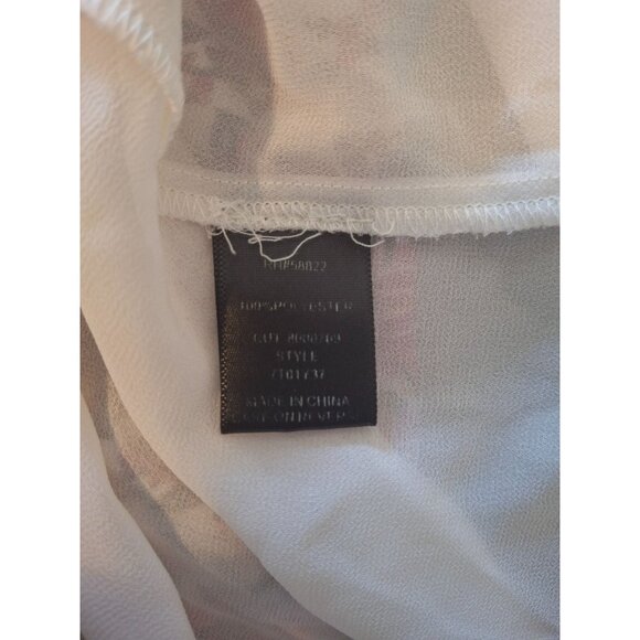 Max Studio Womens Halter Top Medium Pink Strap Sleevless Floral Coconutgirl Boho - Picture 5 of 8